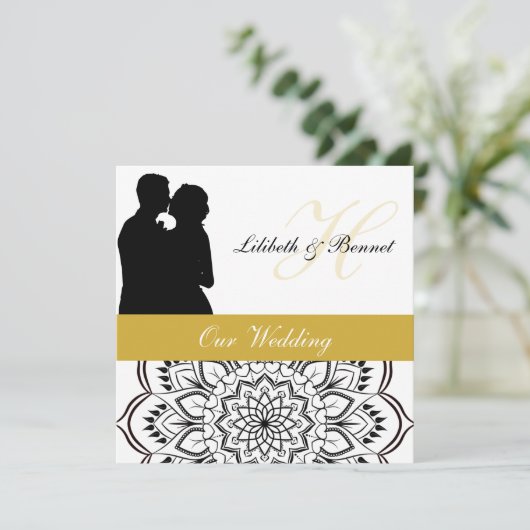 ポシュカップル結婚式招待状 招待状 (スタンド正面)