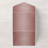 ポシュグリジーバラ金ゴールド35thバースデーパーティー オールインワン招待状 (外側)