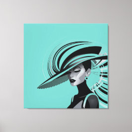 ポシュチックコレクション#1 (ティール（緑がかった色）) キャンバスプリント