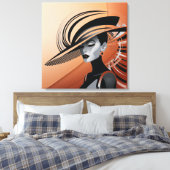 ポシュチックコレクション#1 （ブラウン） キャンバスプリント (インサイチュ (寝室))