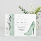 ポシュティレット&ダイアモンズグリーン誕生日 招待状 (スタンド正面)