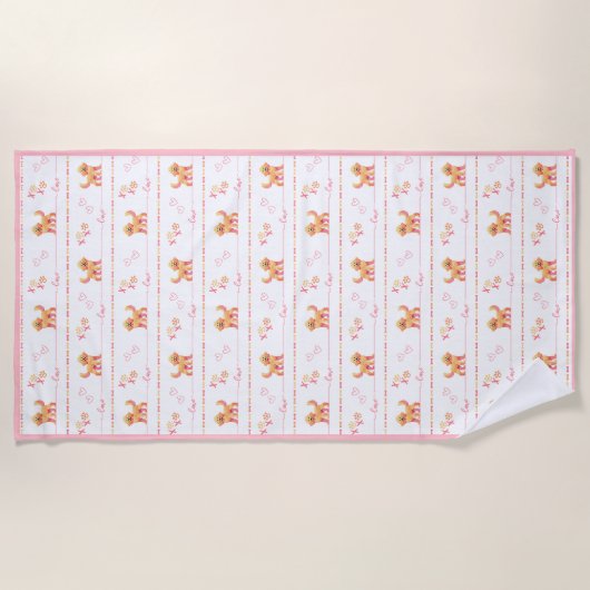 ポシュドードルドッグラブビーチタオル ビーチタオル (正面)