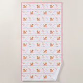 ポシュドードルドッグラブビーチタオル ビーチタオル (正面)