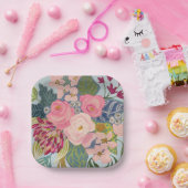 ポシュピンクローゼス紙プレート ペーパープレート (パーティー)