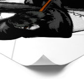 ポシュブラックフレンチブルドッグ ポスター (角)