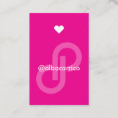 ポシュマークを素晴らし味わってくれてありがとう 名刺 (裏面)