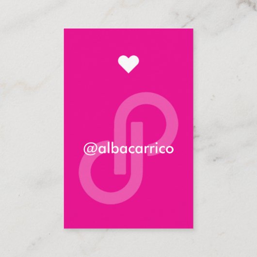 ポシュマークを素晴らし味わってくれてありがとう 名刺 (裏面)