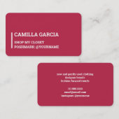 ポシュマーク 名刺 (正面/裏面)