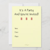 ポシュユニオンジャックカスタム招待状（縦） 招待状 (裏面)