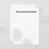 ポシュ花びら |シルバー |宿泊施設の挿入 エンクロージャーカード (正面/裏面)