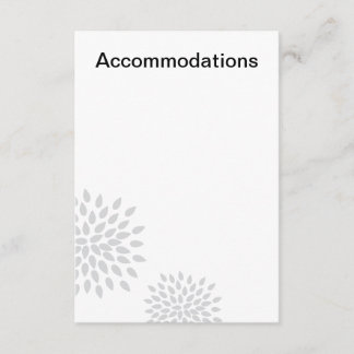 ポシュ花びら |シルバー |宿泊施設の挿入 エンクロージャーカード