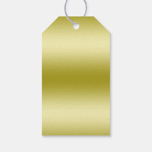 ポシュ金ゴールド&ブラックエレガントダイヤモンド40th誕生日 ギフトタグ (裏面)