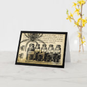 ポションスパイダースカルクロスボーンポイズン カード (黄色い花)