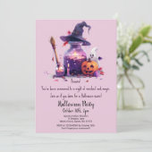 ポションズカボチャ幽霊ウィッチハットハローウィンパーティ 招待状 (スタンド正面)