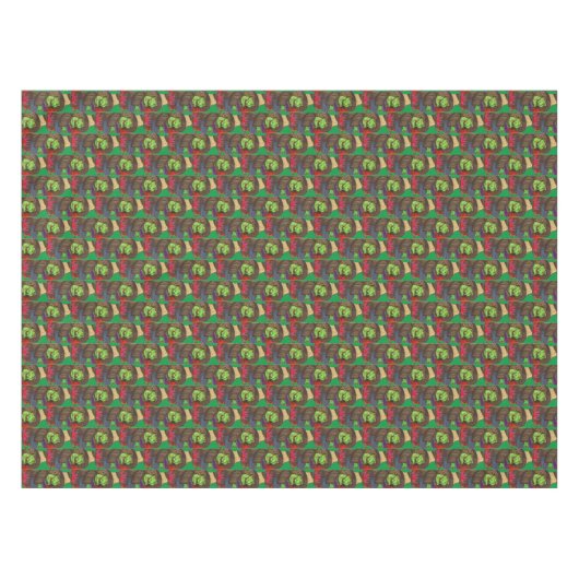 ポションテーブルクロスを提供するハロウィーン魔女 テーブルクロス (正面(横))