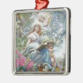 ポシーのミューズ（Konstantin Makovsky著） メタルオーナメント (左)