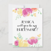 ポシーガーデン |花嫁メイド 招待状 (正面)