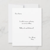 ポシーガーデン |花嫁メイド 招待状 (裏面)