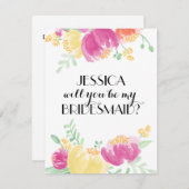 ポシーガーデン |花嫁メイド 招待状 (正面/裏面)