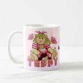 ポシーピンクテディベア コーヒーマグカップ (左)