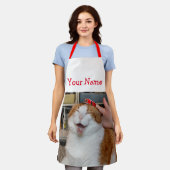 ポジィ・スカーレット エプロン (着用した状態)