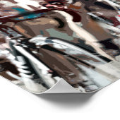 ポジションで戦う自転車サイクリスト ポスター (角)