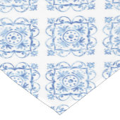 ポジタイタリアンーノトスカーナブルータイル ショートテーブルランナー (コーナー)