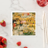 ポジタノイタリア風光明媚結婚な夏のナプキン スタンダードカクテルナプキン (インサイチュ)