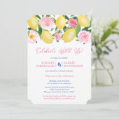 ポジターノのレモン 青いタイル 結婚式の披露宴のみのご案内 招待状 (スタンド正面)