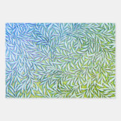 ポジターノの華やかさ失ったと紫葉の花と柳 ラッピングペーパーシート (正面3)