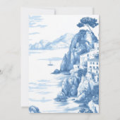 ポジターノアマルフィイタリイタリアンタトワールブライダルシャワー 招待状 (裏面)