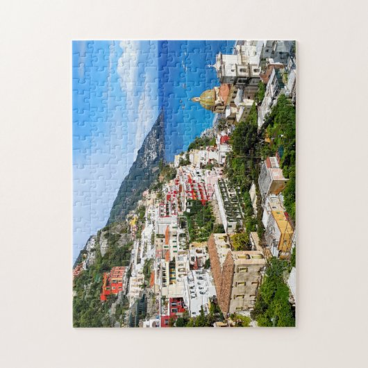 ポジターノアマルフィコーストイタリイタリアンア旅行風景 ジグソーパズル (縦)