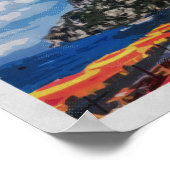 ポジターノイタリアアマルフィヴィンテージトラベル ポスター (角)