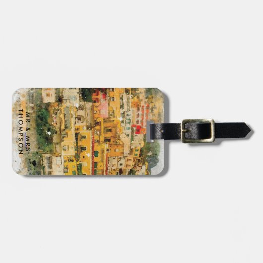 ポジターノイタリア夏期休暇ラゲッジタグラベル ラゲッジタグ (正面横)