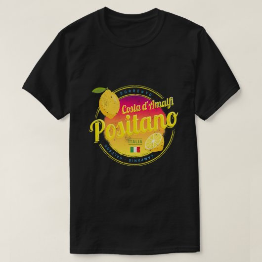ポジターノコスタダマルフィレモンイタリアヴィンテージアマルフィ Tシャツ (デザイン正面)