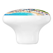 ポジターノビレッジ，イタリア，コーストイタリアンウォーターの色 セラミックノブ (側面)