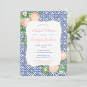 ポジターノブルータイルガーデンビーチブライダルシャワーI 招待状 (スタンド正面)