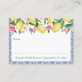 ポジターノレモンズピンクブルー文字ディスプレイシャワー エンクロージャーカード (裏面)