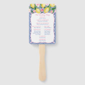 ポジターノレモンズブルータイル結婚式 プログラム ハンドファン (裏面)