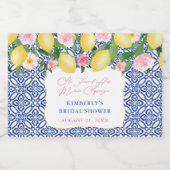 ポジターノレモンズメインスクイーズブライダルシャワーの恩恵 リキュールボトルラベル (シングルラベル)