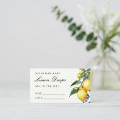 ポジターノレモンドロップズブライダルシャワー エンクロージャーカード (スタンド正面)