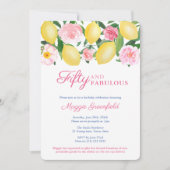 ポジターノレモン50と素晴らしい50th誕生日パーティー 招待状 (正面)