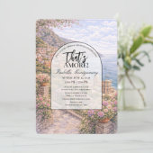 ポジターノ風イタリアンテーマのブライズシャワー 招待状 (スタンド正面)