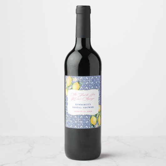 ポジターノ メイン スクイーズ 座れる 披露宴前のランチ ワインラベル (正面)