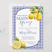 ポジタ地中海のーノメインスクイーズブライダルシャワー 招待状 (正面)