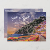 ポジタ結婚ーノのアマルフィイタリアンコースト結婚ーズ 案内ポストカード (正面/裏面)