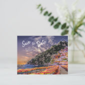 ポジタ結婚ーノのアマルフィイタリアンコースト結婚ーズ 案内ポストカード (スタンド正面)