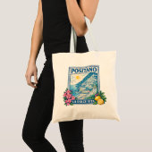 ポジティアーノ イタリア 地中海 旅行 アート トートバッグ (正面(商品))