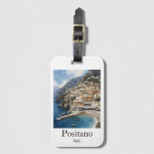ポジティアーノ イタリア 風景画 ラゲッジタグ (正面縦)