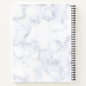 ポジティシックホワイトマーブルアトラクションの法則 ノートブック (裏面)